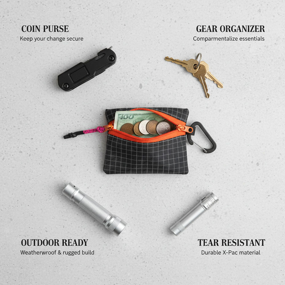Edc Carry Kit - Outdoor UHMWPE Storage Bag Trail Coin
