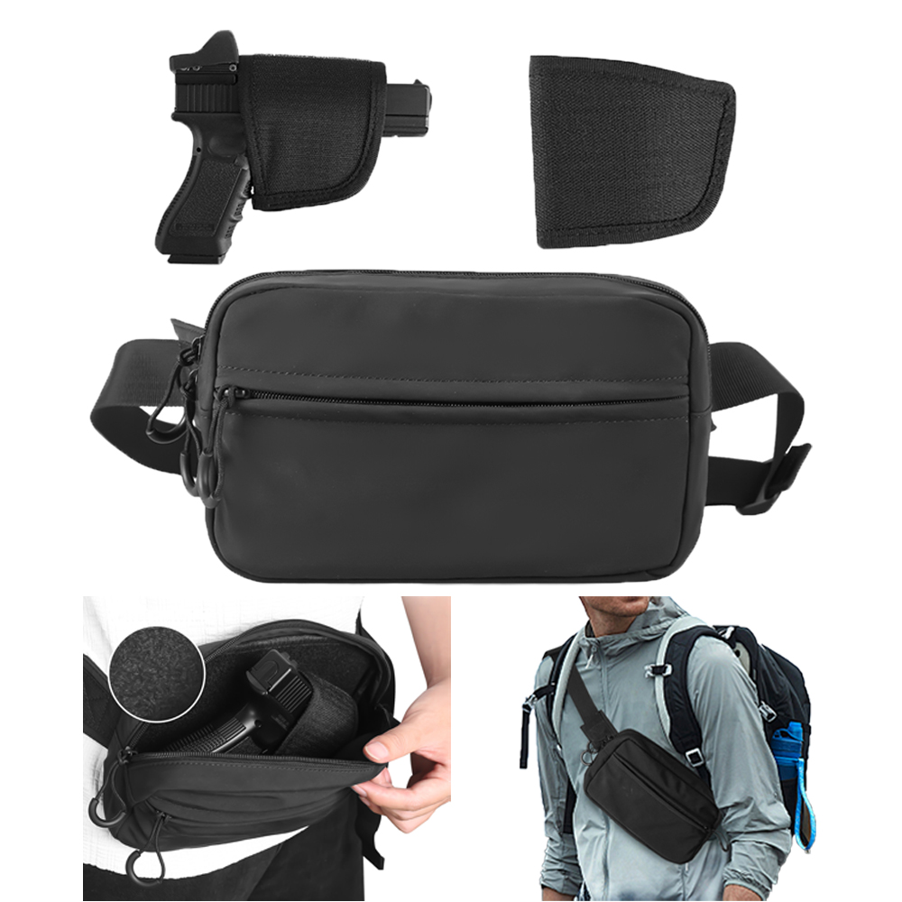 Edc Carry Fanny Pack - Tactical Crossbody Bag Pistol Waist Pack
