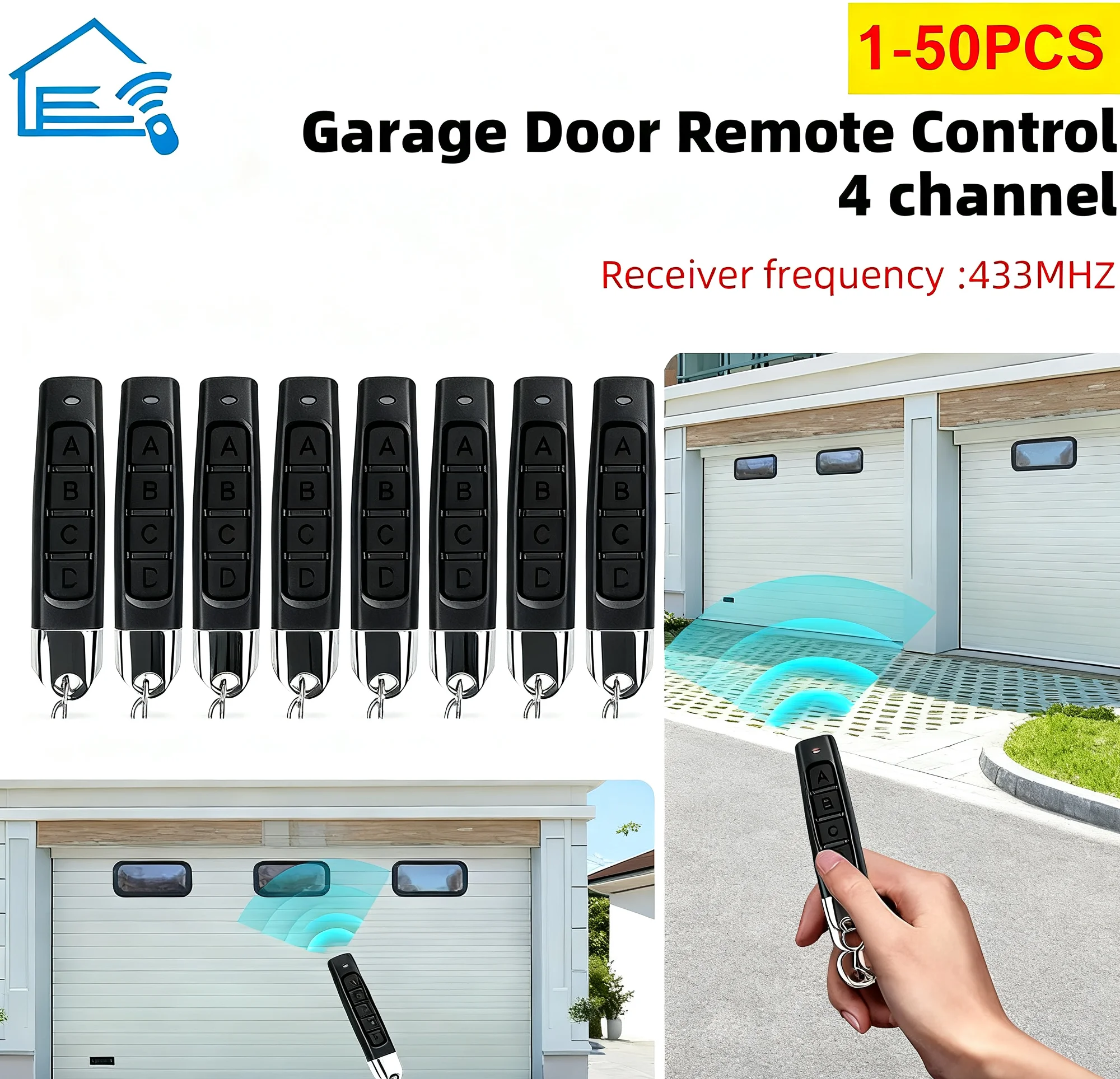 Bottle Opener Keyring - Remote Control 433MHz Car Key Garage