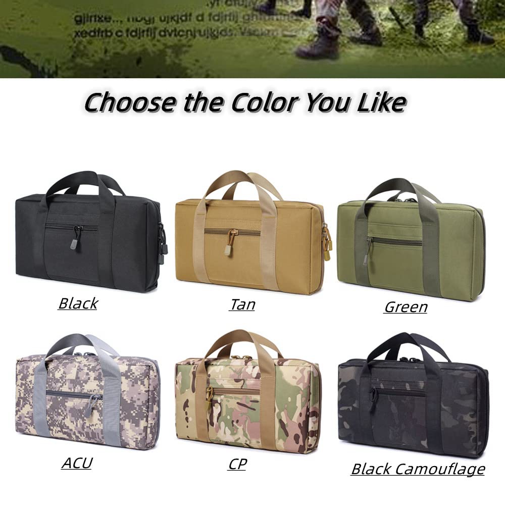 Edc Carry Bag For Pistol - Tactical Pistol Range Bag Gun Case