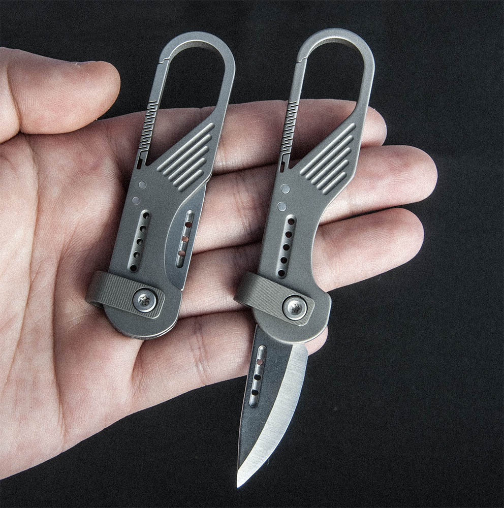 Edc Carry Essentials - Titanium Alloy Keychain Mini Folding Knife