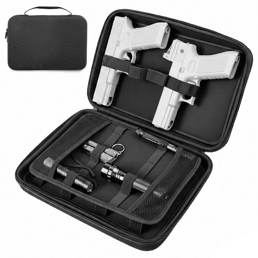 Edc Carry Bag For Pistol - Tactical Pistol Gun Case Dual Gun