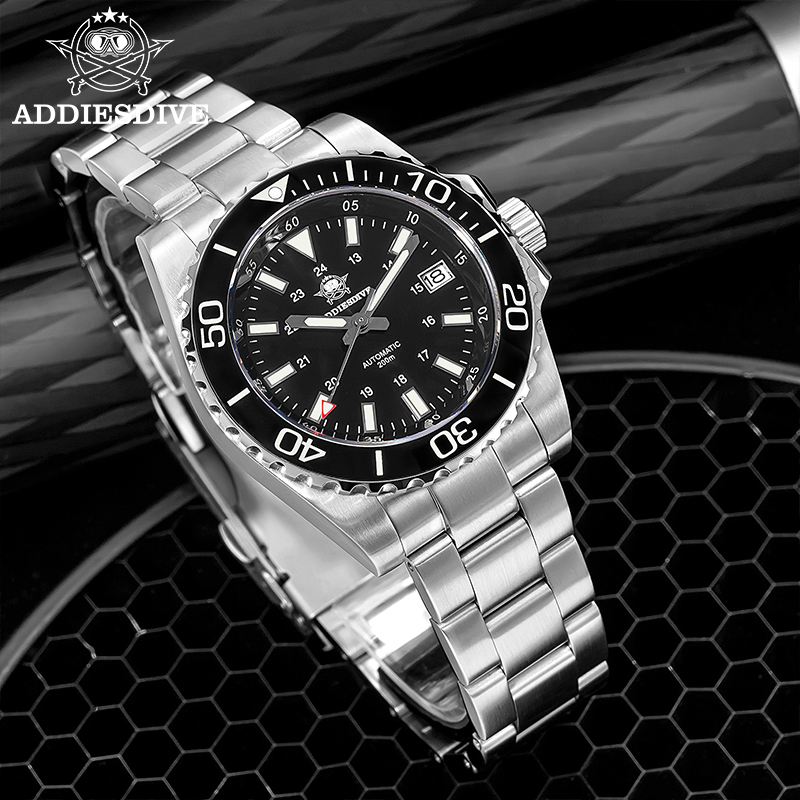 Watch Winder Compact - ADDIESDIVE Men's Watch 8215 Mechanical Sapphire