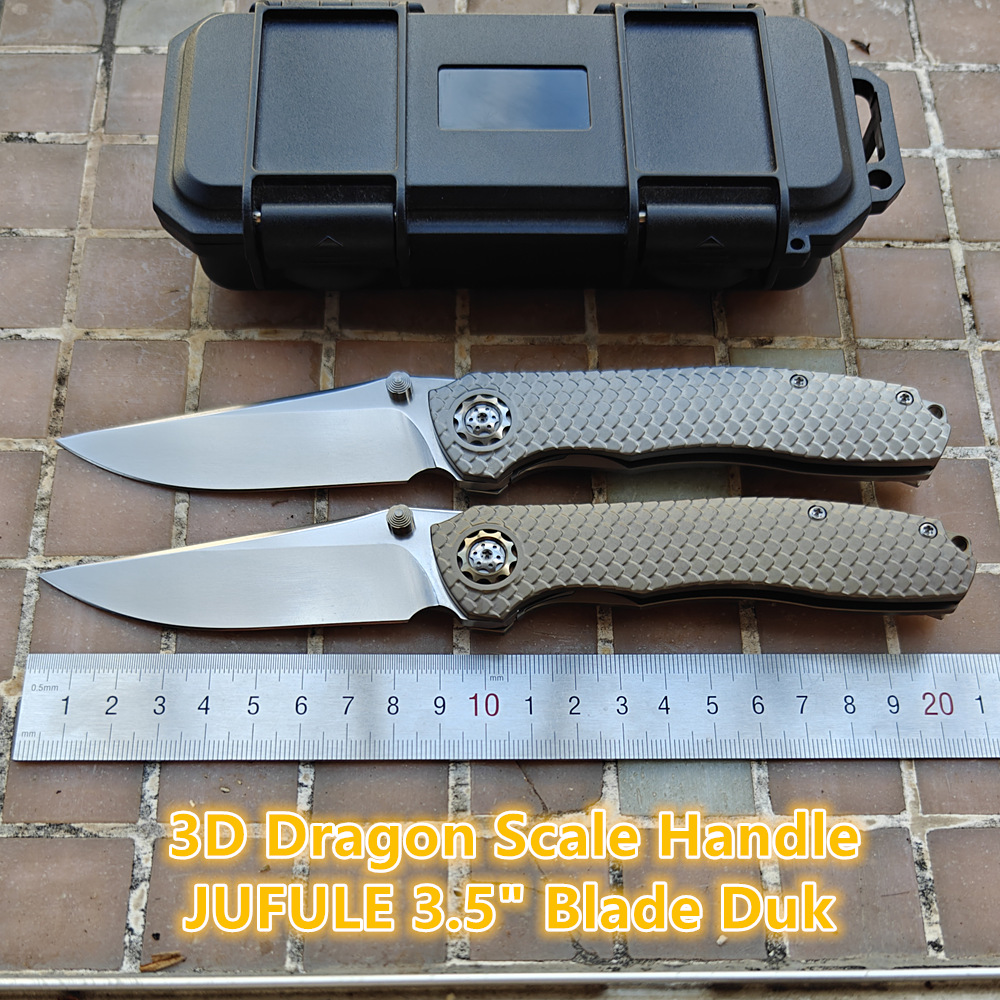 Pocket Knife Ceramic - JUFULE New DUK Dragon Scale Contoured