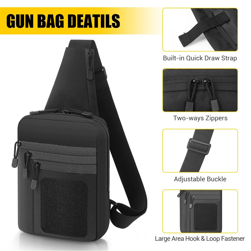 Concealed Carry Chest Gun Bag  - Edc Carry Bag For Pistol 评论和价格