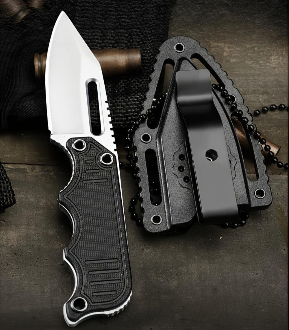 Portable Neck Knife with Kydex - Edc Carry Fixed Blade Knife 评论和价格