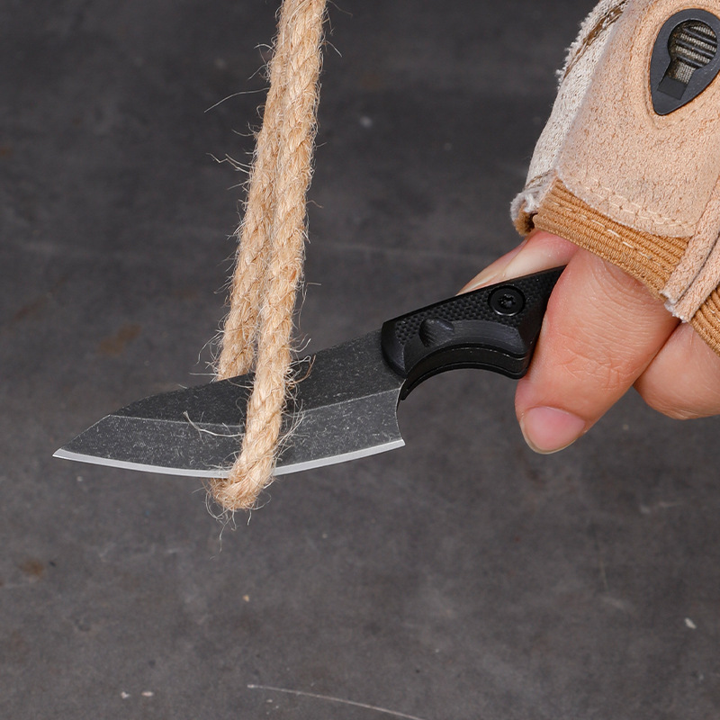 5CR15 Stainless Steel Small Fi - Edc Carry Fixed Blade Knife 评论和价格