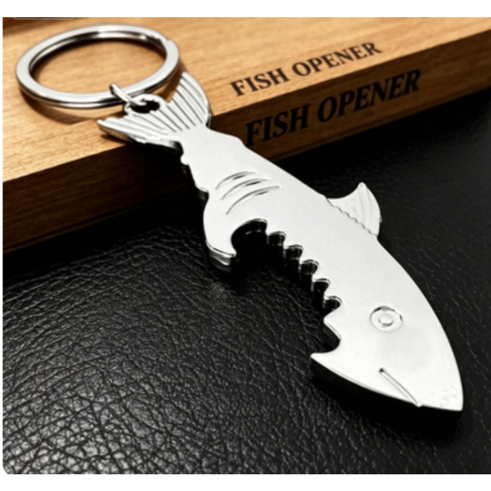Metal Shark Keychain Bottle Fi - Bottle Opener Keyring 评论和价格