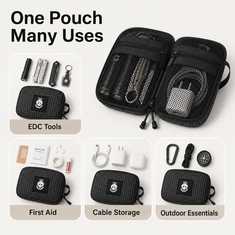 EDC Grid Fabric Organizer Pouc - Edc Carry Pocket Pouch 评论和价格