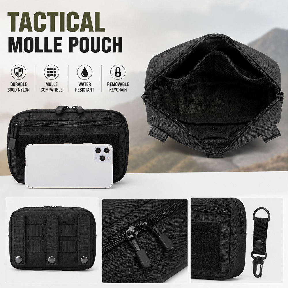 Tactical Molle EDC Pouch Outdo - Edc Carry Belt Pouch 评论和价格
