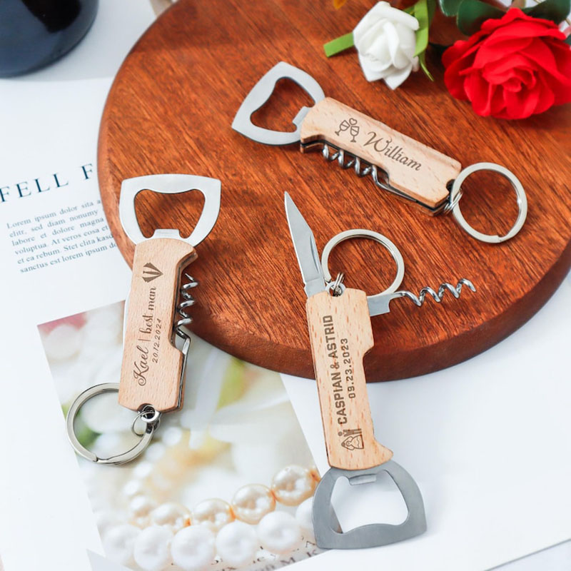 Custom Engraved Logo Bottle Op - Bottle Opener Keyring 评论和价格