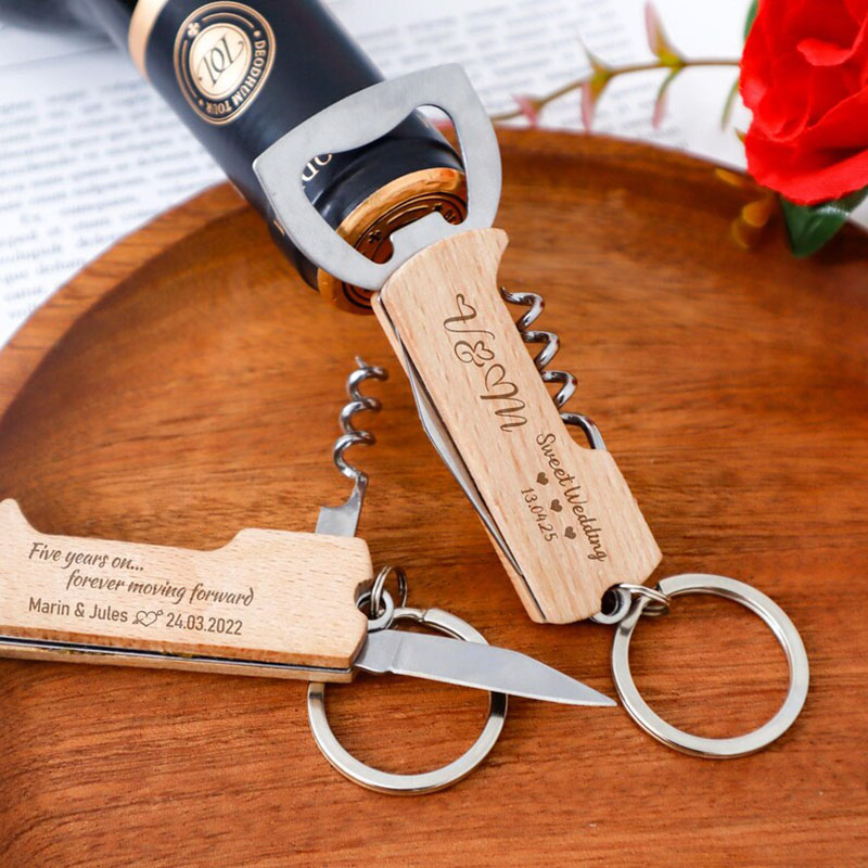 Custom Engraved Logo Bottle Op - Bottle Opener Keyring 评论和价格