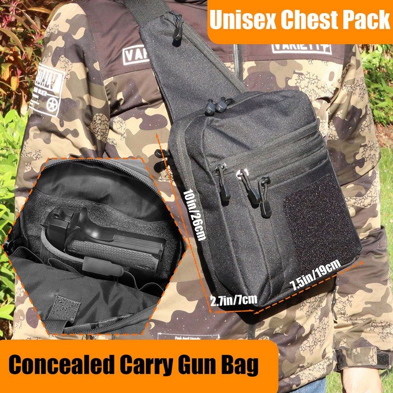 New Tactical Chest Bag Pistol  - Edc Carry Bag For Pistol 评论和价格