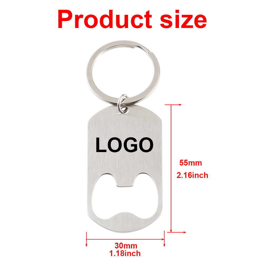 Custom Company Logo Stainless  - Bottle Opener Keyring 评论和价格
