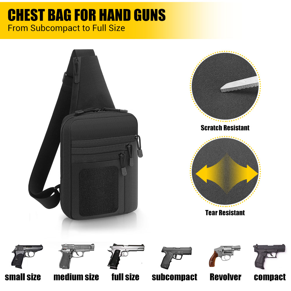 Tactical Pistol Gun Bag Concea - Edc Carry Bag For Pistol 评论和价格