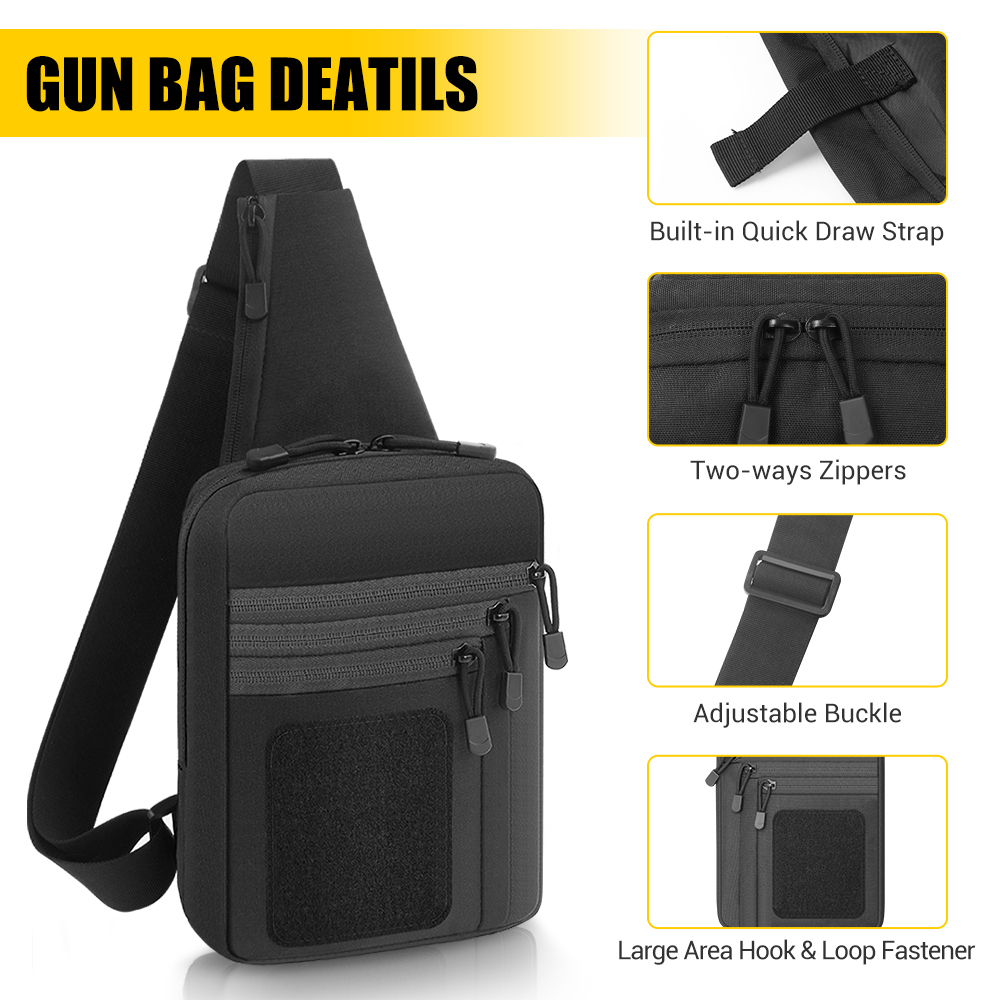 Tactical Pistol Gun Bag Concea - Edc Carry Bag For Pistol 评论和价格