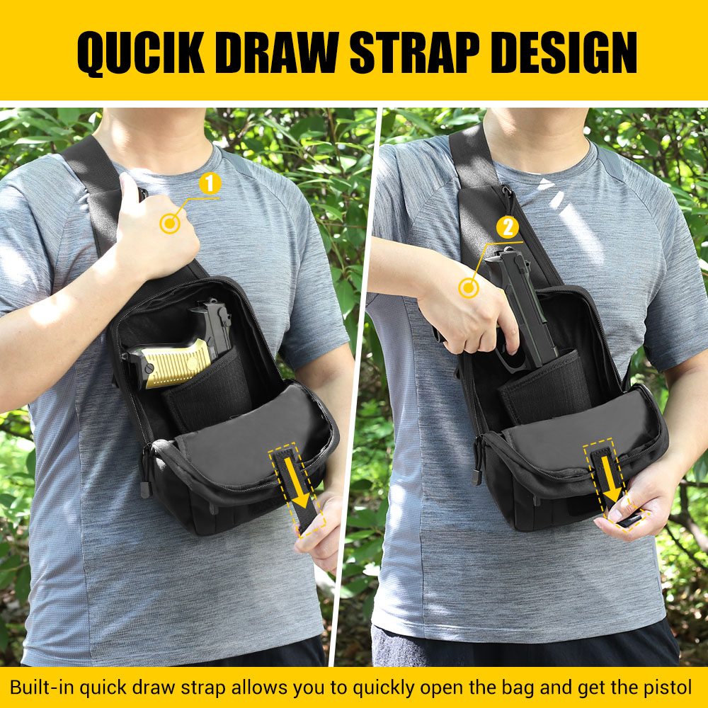 Tactical Pistol Gun Bag Concea - Edc Carry Bag For Pistol 评论和价格