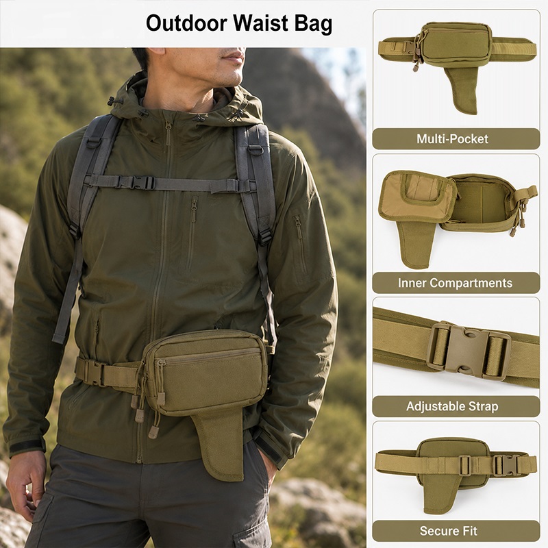 Multifunctional Waist Bag Nylo - Edc Carry Fanny Pack 评论和价格